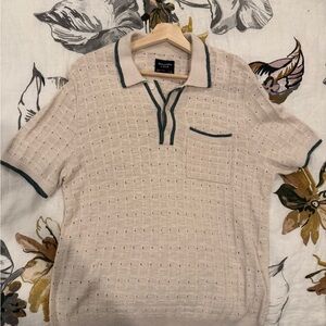Men's Beige Polo Shirt